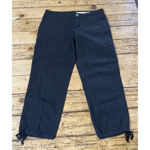 Dkny Pants - DKNY Women’s Size 4 Black Cargo Pants W/adjistable Drawstrings